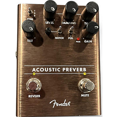 Used Fender acoustic preverb Effect Pedal