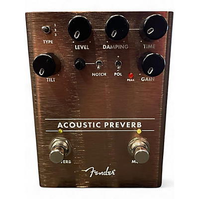 Used Fender acoustic preverb Effect Pedal