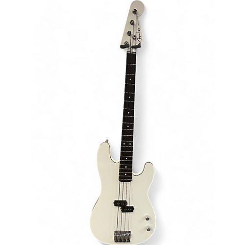 Used Fender aerodyne p bass white Electric Bass Guitar white