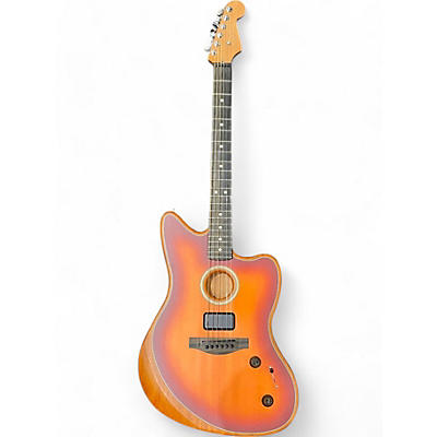 Fender Used Fender american acoustasonic jazzmaster 3 Color Sunburst Acoustic Electric Guitar