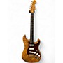 Used Fender artisan maple burly stratocaster natural Solid Body Electric Guitar natural