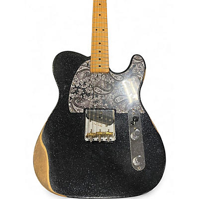 Used Fender brad paisley esquire road worn telecaster black sparkle Solid Body Electric Guitar