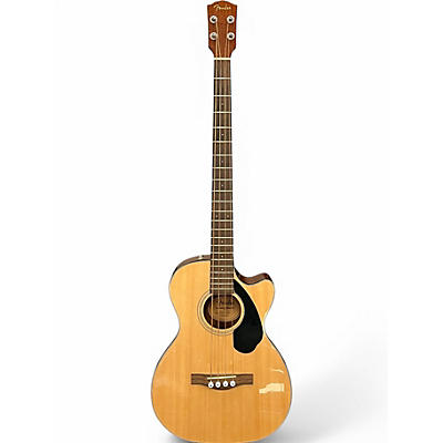 Used Fender cb60sce Natural Acoustic Bass Guitar