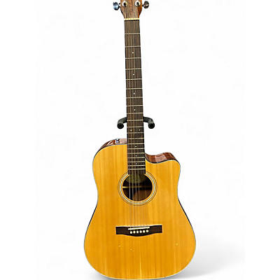 Used Fender cd-140sce Brown Acoustic Electric Guitar