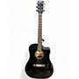 Used Fender cd60SCE BLACK Acoustic Electric Guitar BLACK