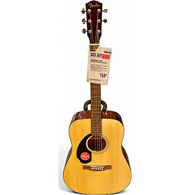 Used Fender cd60s Natural Acoustic Guitar