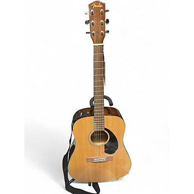 Used Fender cd60s Natural Acoustic Guitar