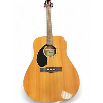 Used Fender cd60s lh Natural Acoustic Guitar