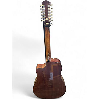 Used Fender cd60sce 12 Natural 12 String Acoustic Electric Guitar