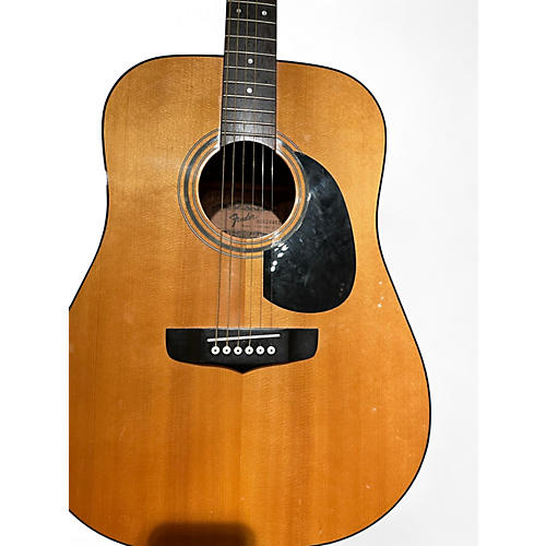 Used Fender concord II Natural Acoustic Guitar Natural