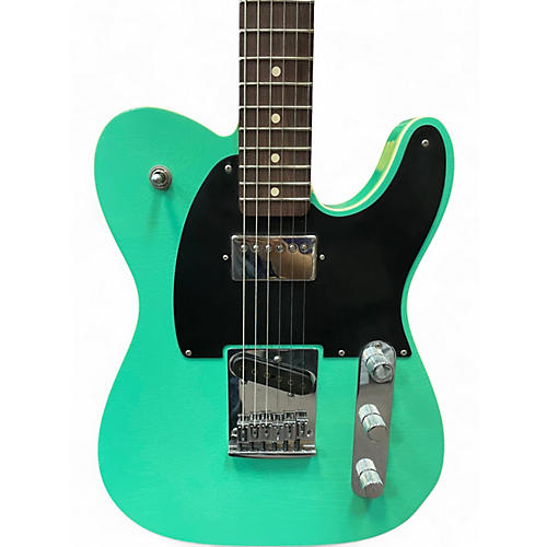 Used Fender custom shop 62 telecaster closet classic relic teal Solid Body Electric Guitar teal