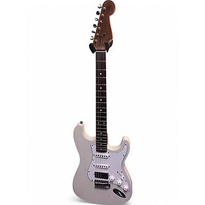 Used Fender custom shop gc dbl bound strat white Solid Body Electric Guitar