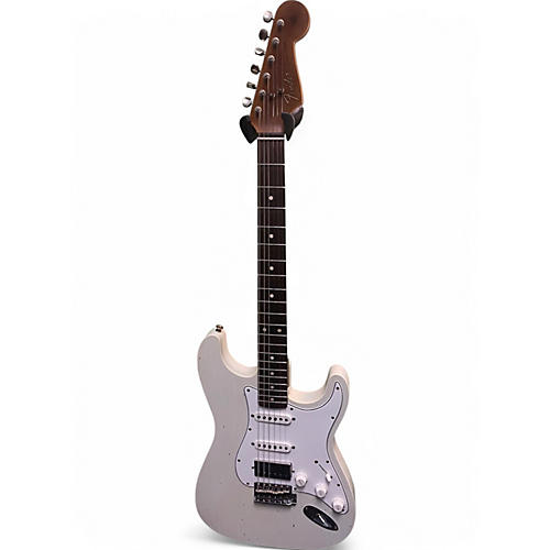 Used Fender custom shop gc dbl bound strat white Solid Body Electric Guitar white