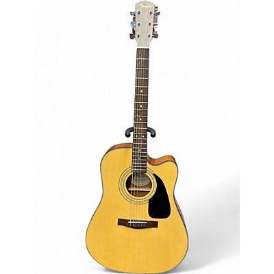 Fender Used Fender dg10ce Natural Acoustic Guitar