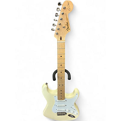 Used Fender eric clapton signature stratocaster Olympic White Solid Body Electric Guitar