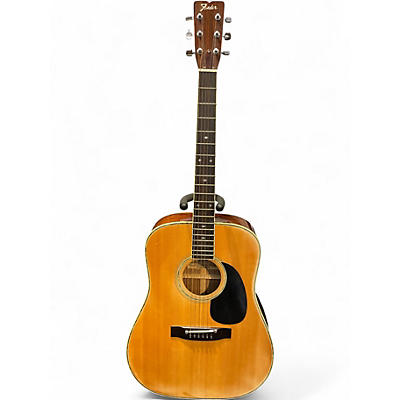 Used Fender f85 Natural Acoustic Guitar