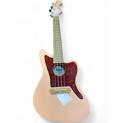 Used Fender fullerton jazz master  Pink Ukulele