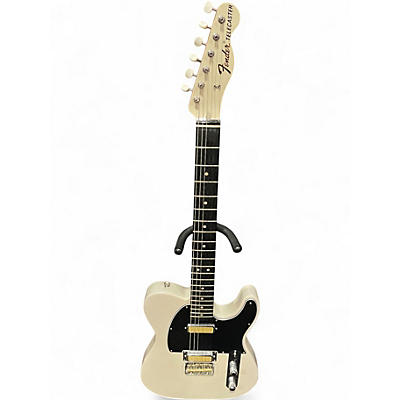 Used Fender gold foil White Blonde Solid Body Electric Guitar
