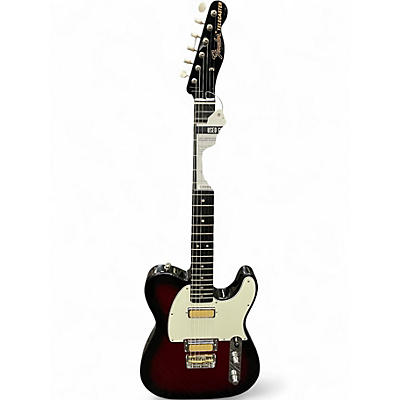 Used Fender gold foil telecaster Candy Red Burst Solid Body Electric Guitar