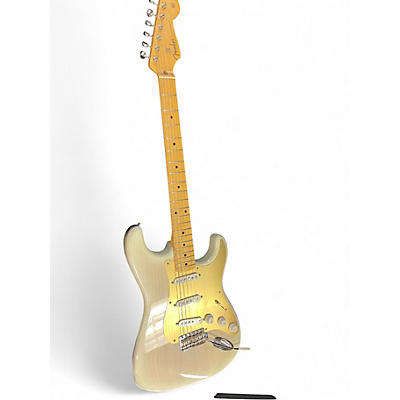 Used Fender heritage 50's strat White Blonde Solid Body Electric Guitar