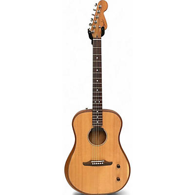 Used Fender highway kingman dread Natural Acoustic Electric Guitar