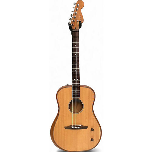 Used Fender highway kingman dread Natural Acoustic Electric Guitar Natural
