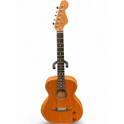 Used Fender highway parlor Natural Acoustic Electric Guitar