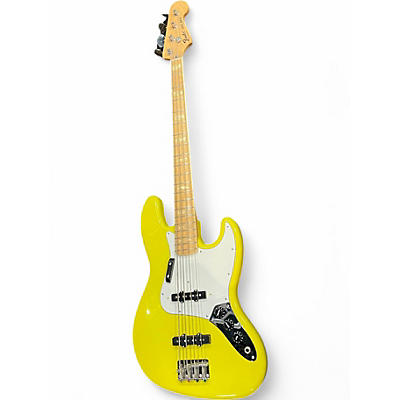 Used Fender japanese JAZZ International jazz   MONACO YELLOW Electric Bass Guitar