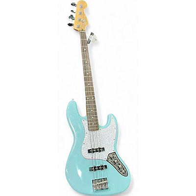 Used Fender jazz bass Blue Electric Bass Guitar