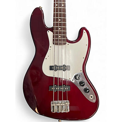 Used Fender jazz bass Maroon Electric Bass Guitar