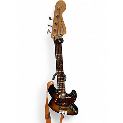 Used Fender jazz bass mim 2 Color Sunburst Electric Bass Guitar