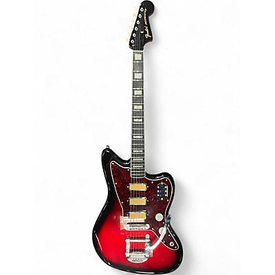 Used Fender jazzmaster gold foil red Solid Body Electric Guitar