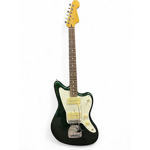 Used Fender jazzmaster player 2 racing green Solid Body Electric Guitar racing green