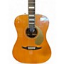Used Fender king Natural Acoustic Electric Guitar Natural