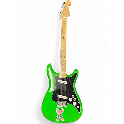 Used Fender  lead ii LIME GREEN Solid Body Electric Guitar