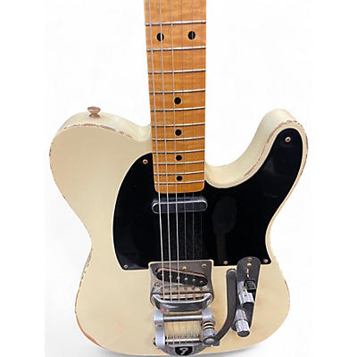 Used Fender master design 50s twisted Pearl White Solid Body Electric Guitar