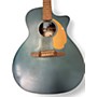 Used Fender newporter ocean teal Acoustic Electric Guitar ocean teal