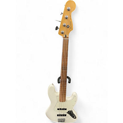 Fender Used Fender player jazz bass fretless White Electric Bass Guitar