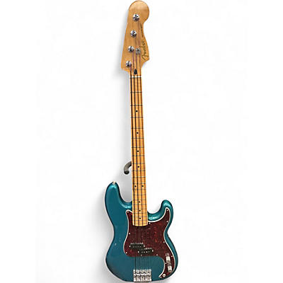Used Fender player p bass teal Electric Bass Guitar