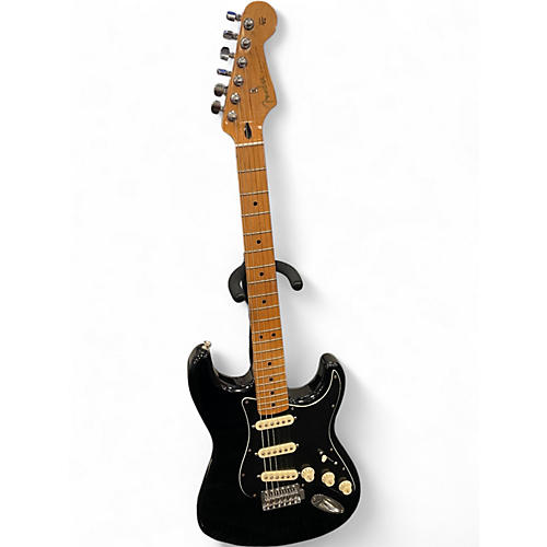 Used Fender player series stratocaster black Solid Body Electric Guitar black