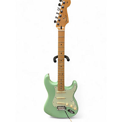 Used Fender player strat 70th ann. Seafoam Green Solid Body Electric Guitar