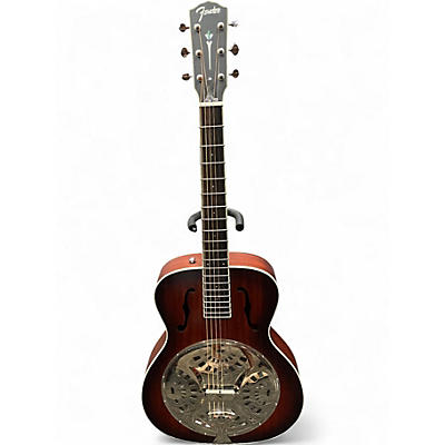 Used Fender pr180e Natural Resonator Guitar