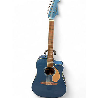 Used Fender redono Lake Placid Blue Acoustic Electric Guitar