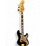 Used Fender squier 40th anniversary P bass Black Electric Bass Guitar Black
