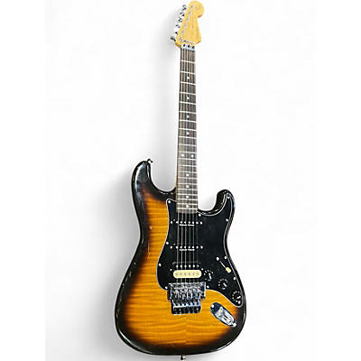 Used Fender squier series floyd rose Sunburst Solid Body Electric Guitar