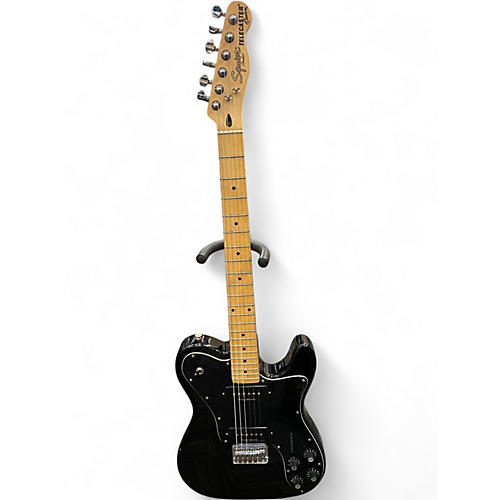 Used Fender squier telecaster Black Solid Body Electric Guitar Black
