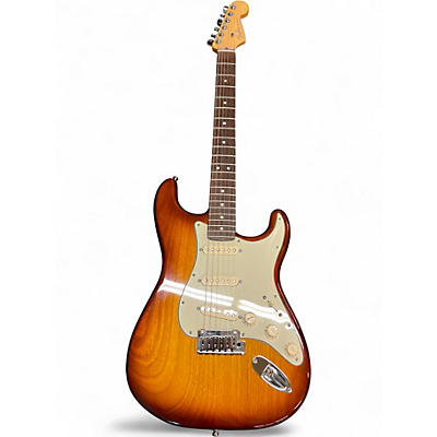 Used Fender strat deluxe Natural Solid Body Electric Guitar