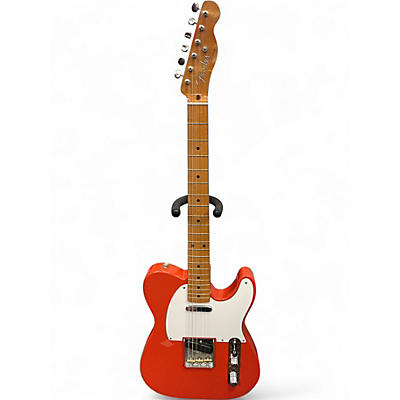 Used Fender telecaster ventera orange Solid Body Electric Guitar
