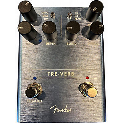 Used Fender tre-verb Effect Pedal