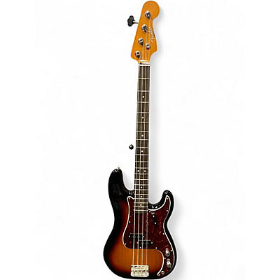Used Fender vintera 60s precision bass 3 Tone Sunburst Electric Bass Guitar